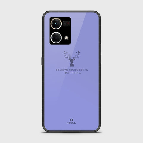 Oppo Reno 7 4G Cover - Nice Series - HQ Ultra Shine Premium Infinity Glass Soft Silicon Borders Case