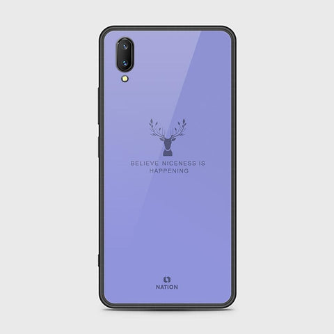 Vivo V11 Cover - Nice Series - HQ Ultra Shine Premium Infinity Glass Soft Silicon Borders Case