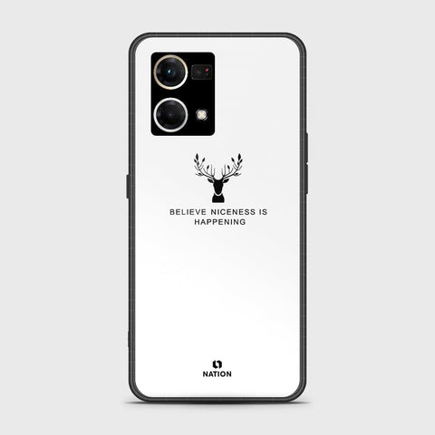 Oppo Reno 7 4G Cover - Nice Series - HQ Ultra Shine Premium Infinity Glass Soft Silicon Borders Case