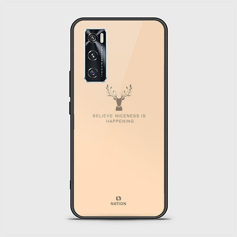 Vivo V20 SE Cover - Nice Series - HQ Ultra Shine Premium Infinity Glass Soft Silicon Borders Case (Fast Delivery)