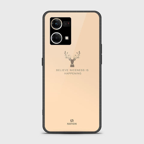 Oppo Reno 7 4G Cover - Nice Series - HQ Ultra Shine Premium Infinity Glass Soft Silicon Borders Case