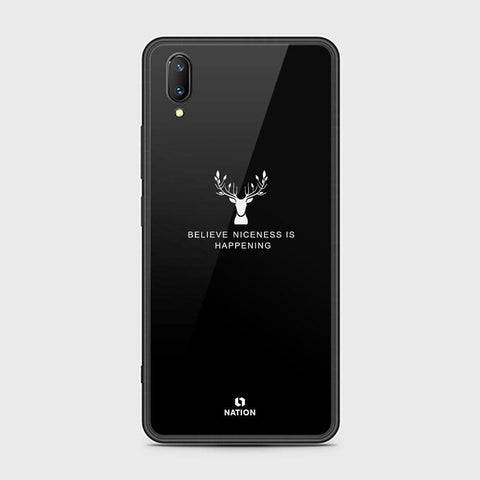 Vivo V11 Cover - Nice Series - HQ Ultra Shine Premium Infinity Glass Soft Silicon Borders Case