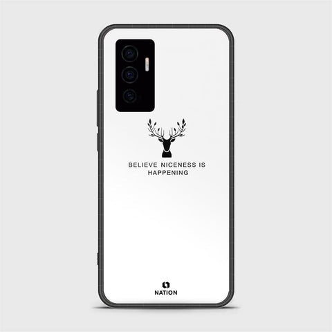 Vivo V23e 5G Cover- Nice Series - D27 - HQ Ultra Shine Premium Infinity Glass Soft Silicon Borders Case ( fast Delivery )