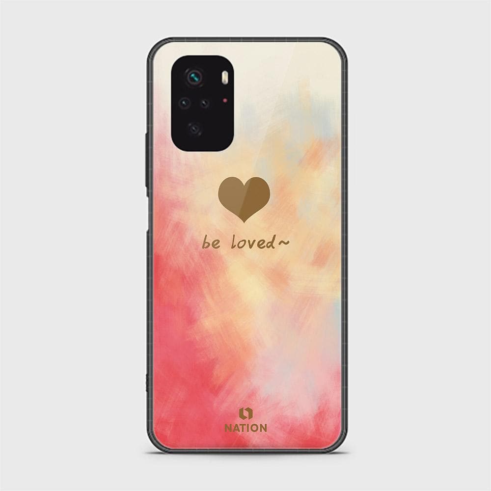 Xiaomi Redmi Note 10S Cover - ONation Heart Series - D6 - HQ Ultra Shine Premium Infinity Glass Soft Silicon Borders Case ( Fast Delivery )