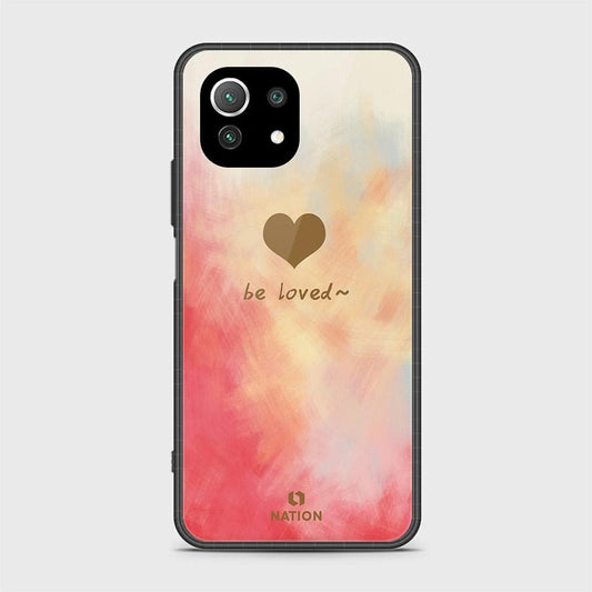 Xiaomi 11 Lite 5G NE Cover - Onation Heart Series - HQ Ultra Shine Premium Infinity Glass Soft Silicon Borders Case