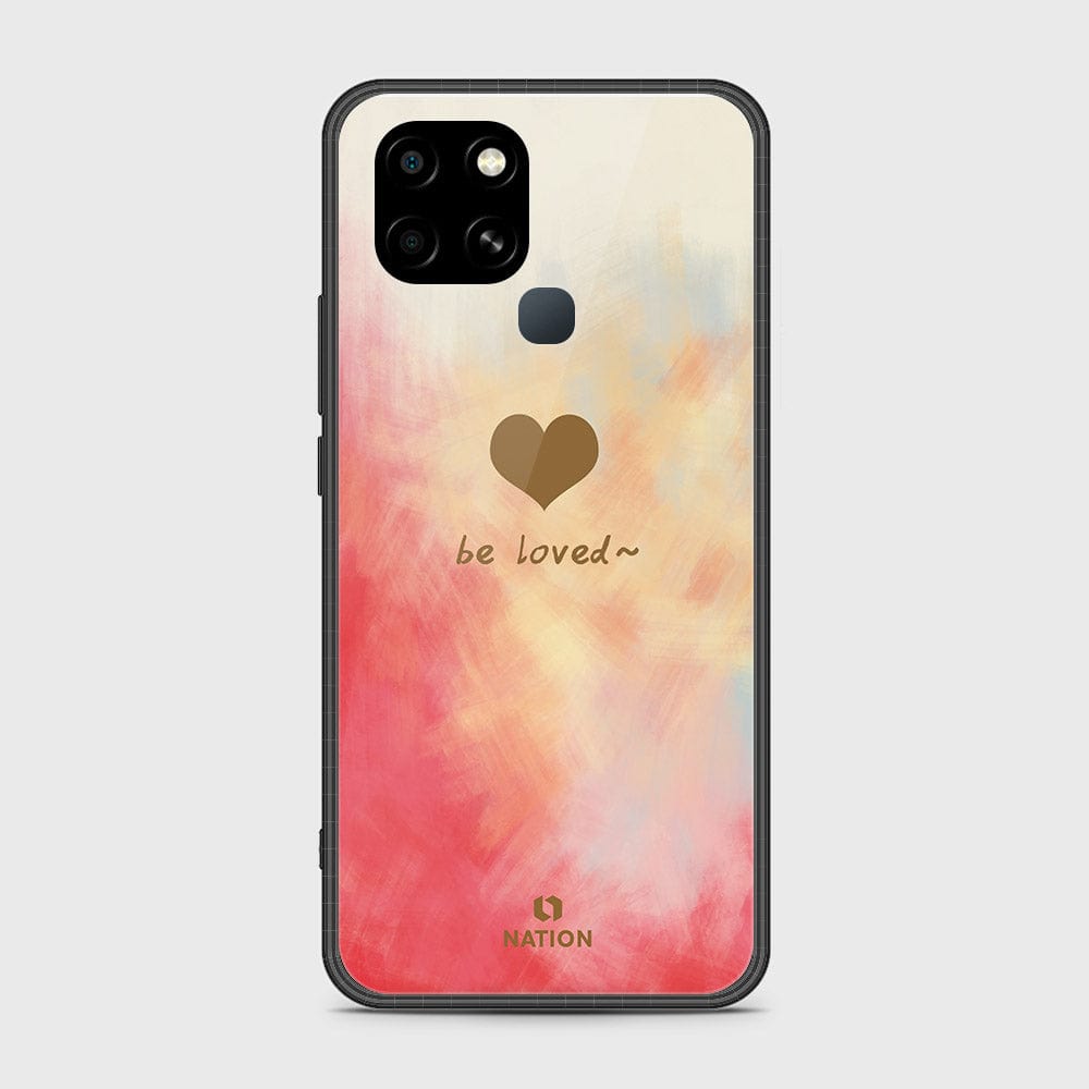 Infinix Smart 6 HD Cover- Onation Heart Series - HQ Ultra Shine Premium Infinity Glass Soft Silicon Borders Case