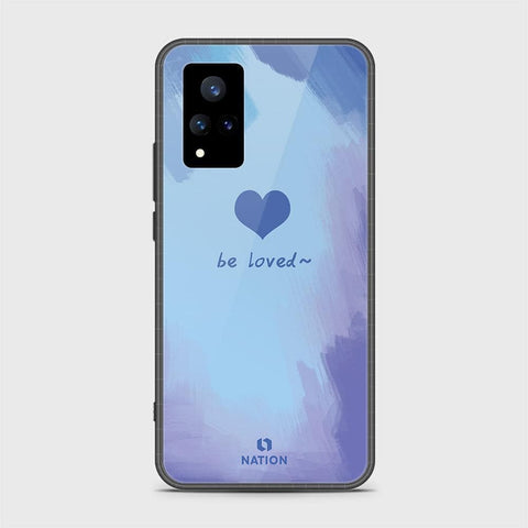 Vivo V21 Cover - Onation Heart Series - ( D3 ) HQ Ultra Shine Premium Infinity Glass Soft Silicon Borders Case ( Fast Delivery )