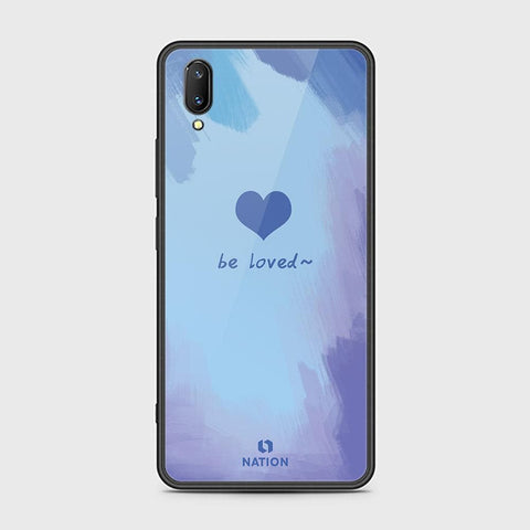 Vivo V11 Cover - ONation Heart Series - HQ Ultra Shine Premium Infinity Glass Soft Silicon Borders Case