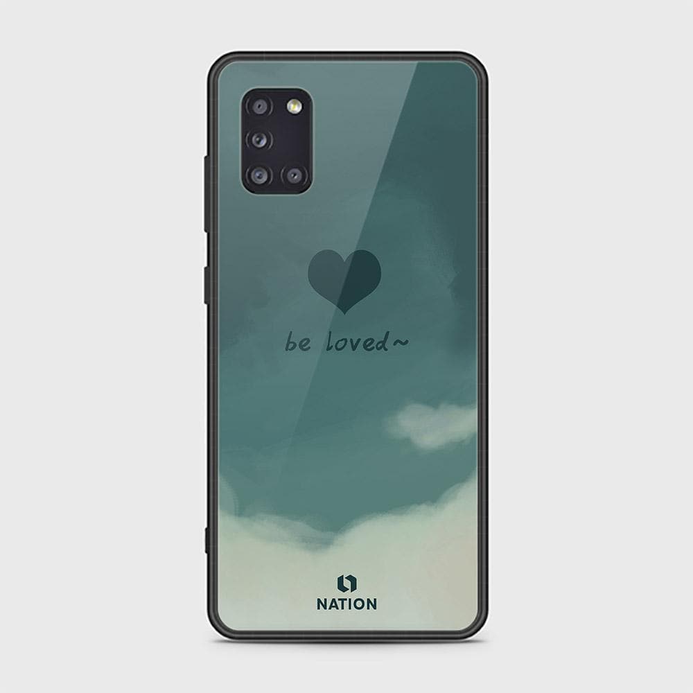 Samsung Galaxy A31 Cover - ONation Heart Series - D9 - HQ Ultra Shine Premium Infinity Glass Soft Silicon Borders Case ( Fast Delivery )