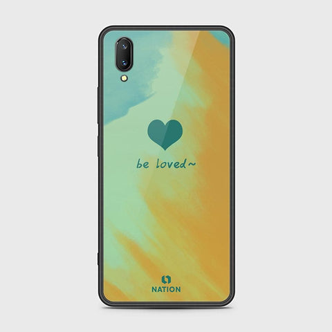 Vivo V11 Cover - ONation Heart Series - HQ Ultra Shine Premium Infinity Glass Soft Silicon Borders Case