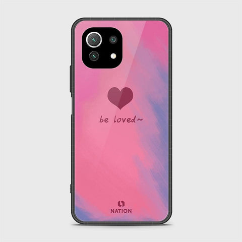 Xiaomi 11 Lite 5G NE Cover - Onation Heart Series - HQ Ultra Shine Premium Infinity Glass Soft Silicon Borders Case