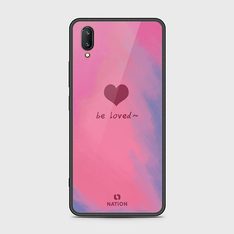 Vivo V11 Cover - ONation Heart Series - HQ Ultra Shine Premium Infinity Glass Soft Silicon Borders Case