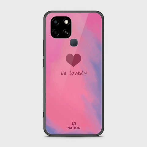 Infinix Smart 6 HD Cover- Onation Heart Series - HQ Ultra Shine Premium Infinity Glass Soft Silicon Borders Case