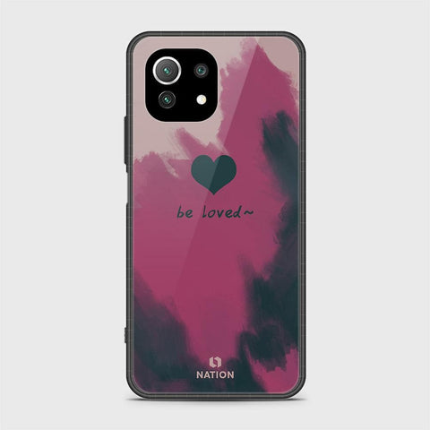 Xiaomi 11 Lite 5G NE Cover - Onation Heart Series - HQ Ultra Shine Premium Infinity Glass Soft Silicon Borders Case