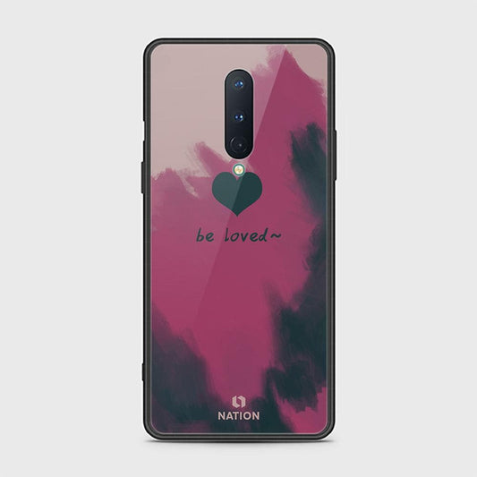 OnePlus 8 4G Cover - ONation Heart Series - D7 - HQ Ultra Shine Premium Infinity Glass Soft Silicon Borders Case ( Fast Delivery )