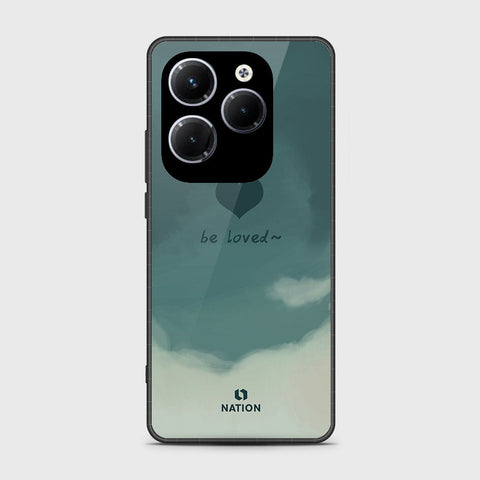 Infinix Hot 40 Pro Cover- Onation Heart Series - HQ Ultra Shine Premium Infinity Glass Soft Silicon Borders Case