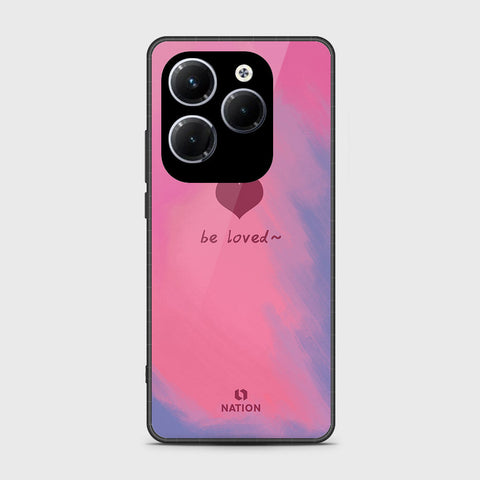 Infinix Hot 40 Pro Cover- Onation Heart Series - HQ Ultra Shine Premium Infinity Glass Soft Silicon Borders Case