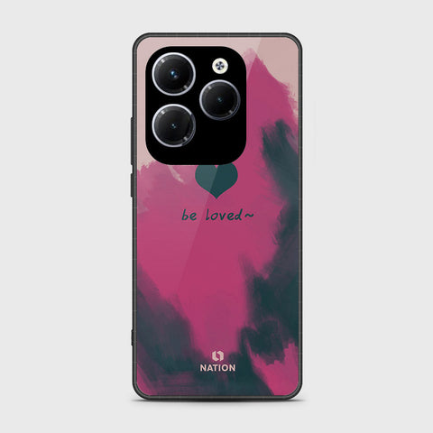 Infinix Hot 40 Pro Cover- Onation Heart Series - HQ Ultra Shine Premium Infinity Glass Soft Silicon Borders Case