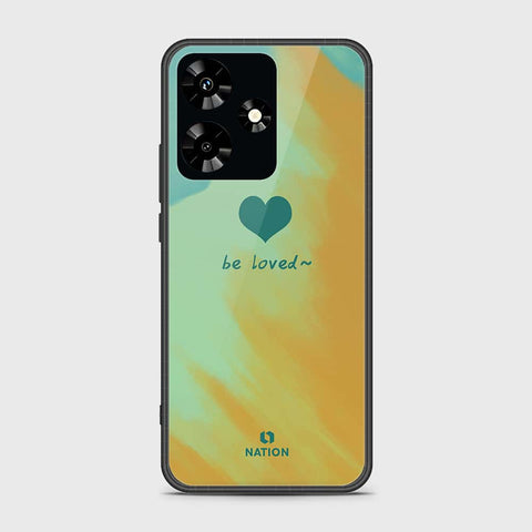 Infinix Hot 30 Cover- Onation Heart Series - HQ Ultra Shine Premium Infinity Glass Soft Silicon Borders Case (Fast Delivery) (SU)