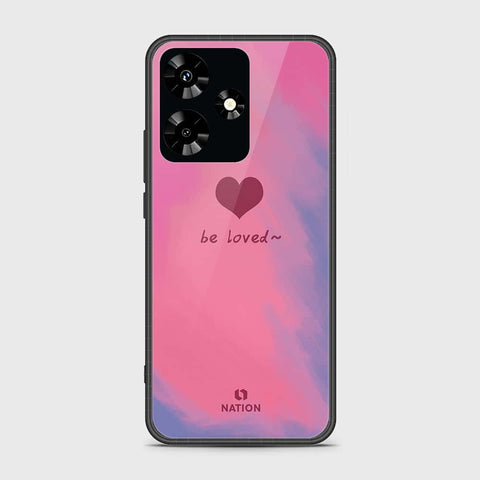 Infinix Hot 30 Cover- Onation Heart Series - HQ Ultra Shine Premium Infinity Glass Soft Silicon Borders Case (Fast Delivery) (SU)