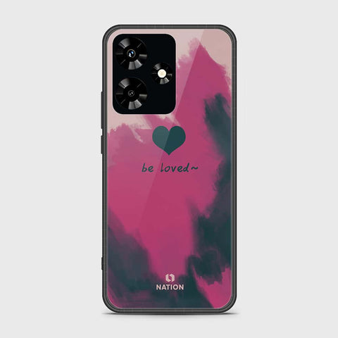 Infinix Hot 30 Cover- Onation Heart Series - HQ Ultra Shine Premium Infinity Glass Soft Silicon Borders Case (Fast Delivery) (SU)