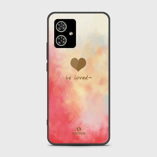 Motorola Moto G54 Cover- Onation Heart Series - HQ Ultra Shine Premium Infinity Glass Soft Silicon Borders Case