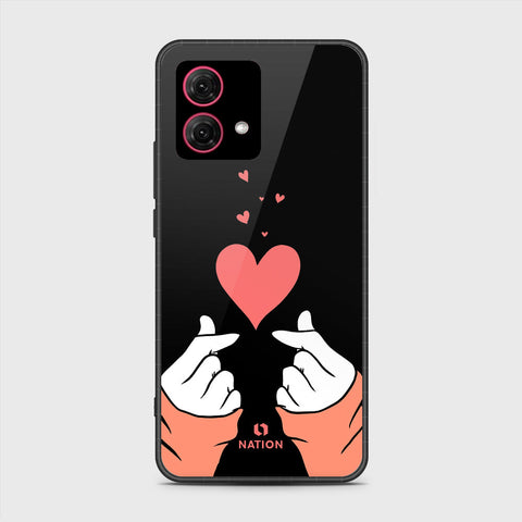 Motorola Moto G84 Cover - Onation Heart Series - HQ Ultra Shine Premium Infinity Glass Soft Silicon Borders Case