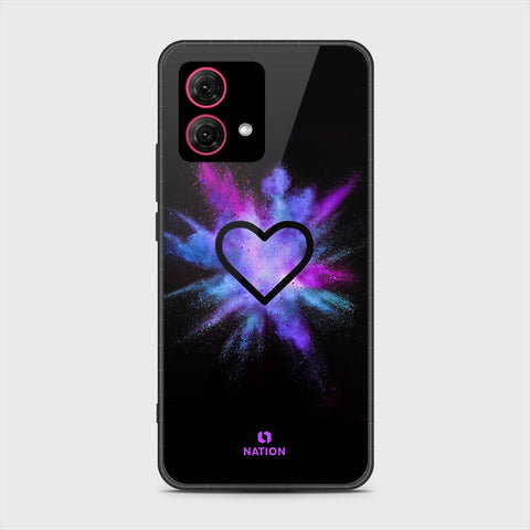 Motorola Moto G84 Cover - Onation Heart Series - HQ Ultra Shine Premium Infinity Glass Soft Silicon Borders Case