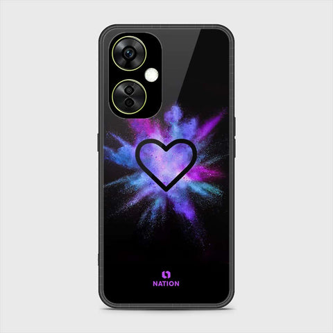 OnePlus Nord CE 3 Cover- Onation Heart Series - HQ Ultra Shine Premium Infinity Glass Soft Silicon Borders Case