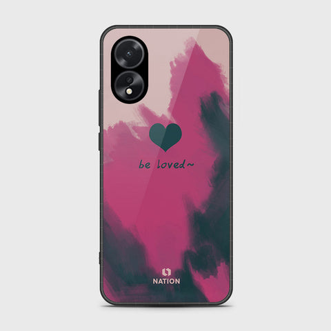 Oppo A38 Cover- Onation Heart Series - HQ Ultra Shine Premium Infinity Glass Soft Silicon Borders Case