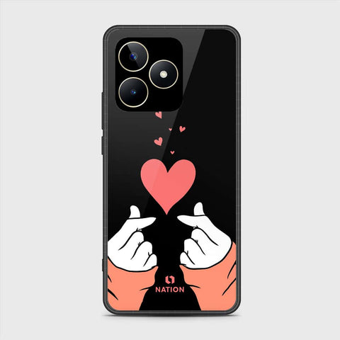 Realme Note 50 Cover- Onation Heart Series - HQ Ultra Shine Premium Infinity Glass Soft Silicon Borders Case