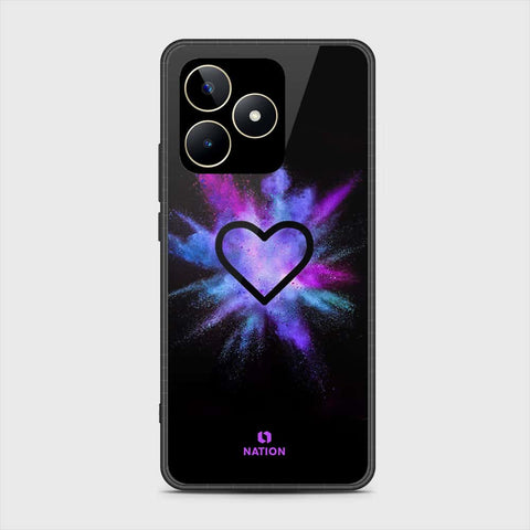 Realme Note 50 Cover- Onation Heart Series - HQ Ultra Shine Premium Infinity Glass Soft Silicon Borders Case