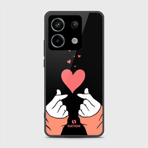 Xiaomi Poco M6 Pro 4G Cover- Onation Heart Series - HQ Ultra Shine Premium Infinity Glass Soft Silicon Borders Case