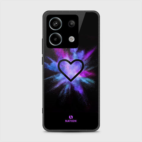 Xiaomi Poco M6 Pro 4G Cover- Onation Heart Series - HQ Ultra Shine Premium Infinity Glass Soft Silicon Borders Case