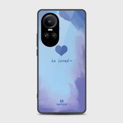 Oppo Reno 10 Pro Cover- Onation Heart Series - HQ Ultra Shine Premium Infinity Glass Soft Silicon Borders Case