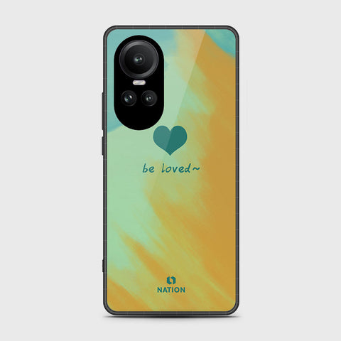 Oppo Reno 10 Pro Cover- Onation Heart Series - HQ Ultra Shine Premium Infinity Glass Soft Silicon Borders Case