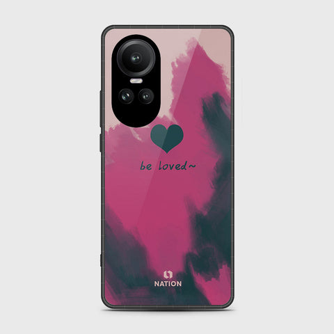 Oppo Reno 10 Pro Cover- Onation Heart Series - HQ Ultra Shine Premium Infinity Glass Soft Silicon Borders Case