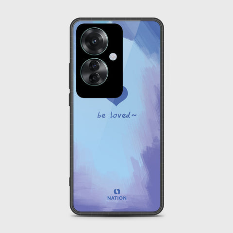 Oppo Reno 11F 5G Cover- Onation Heart Series - HQ Ultra Shine Premium Infinity Glass Soft Silicon Borders Case (Fast Delivery)