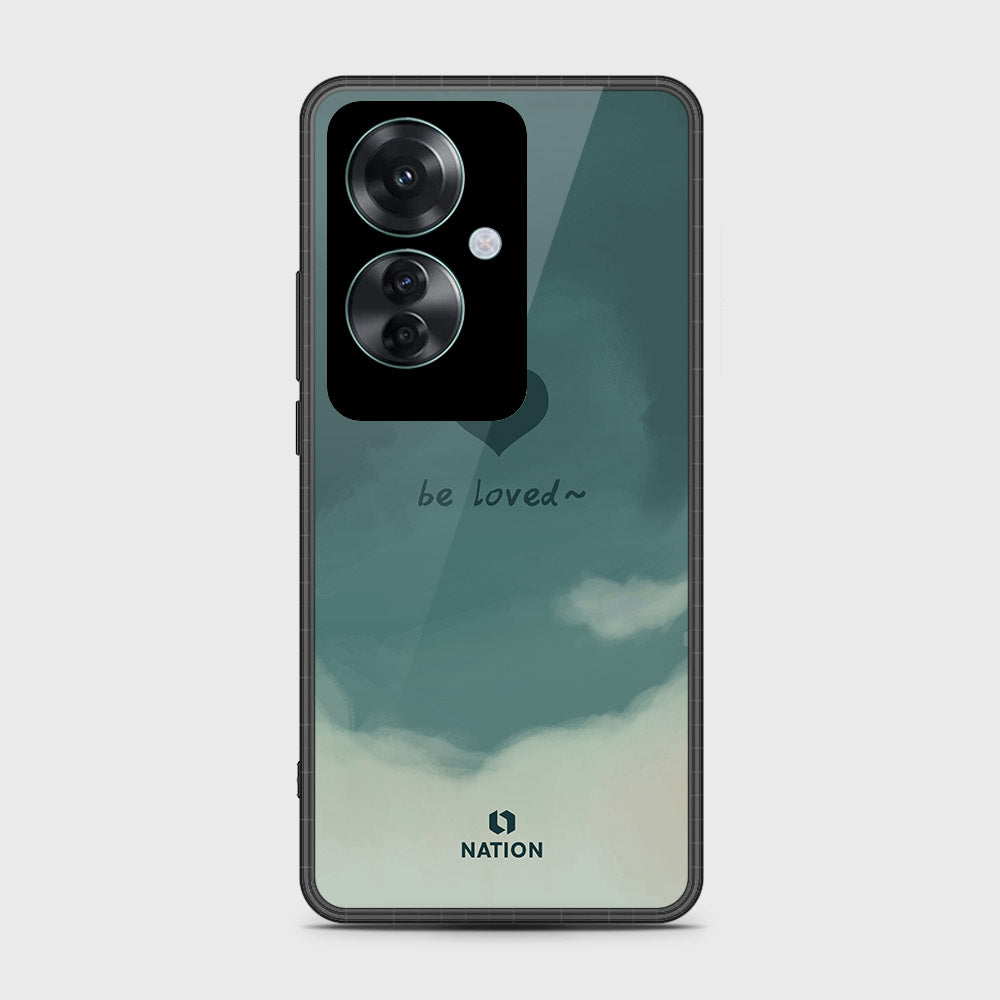 Oppo Reno 11F 5G Cover- Onation Heart Series - HQ Ultra Shine Premium Infinity Glass Soft Silicon Borders Case (Fast Delivery)