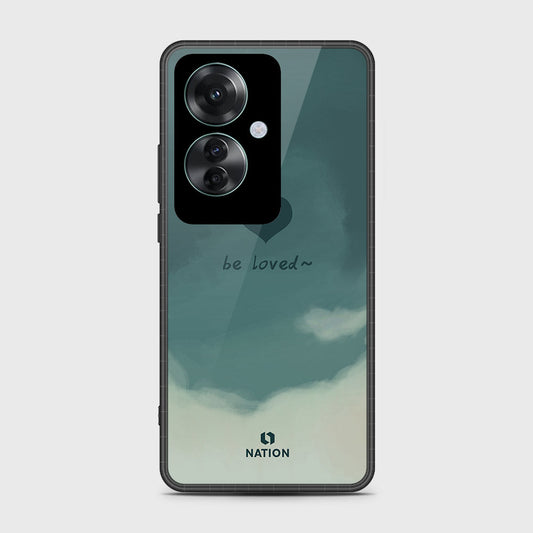 Oppo Reno 11F 5G Cover- Onation Heart Series - HQ Ultra Shine Premium Infinity Glass Soft Silicon Borders Case (Fast Delivery)