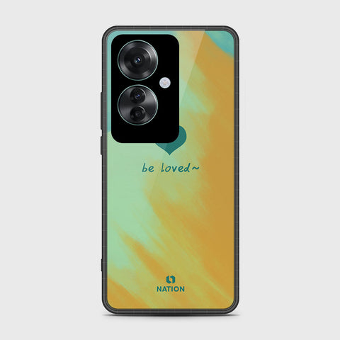 Oppo Reno 11F 5G Cover- Onation Heart Series - HQ Ultra Shine Premium Infinity Glass Soft Silicon Borders Case