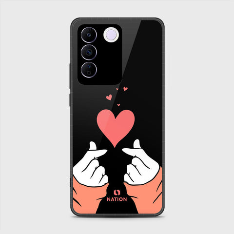 Vivo V27e Cover- Onation Heart Series - HQ Premium Shine Durable Shatterproof Case