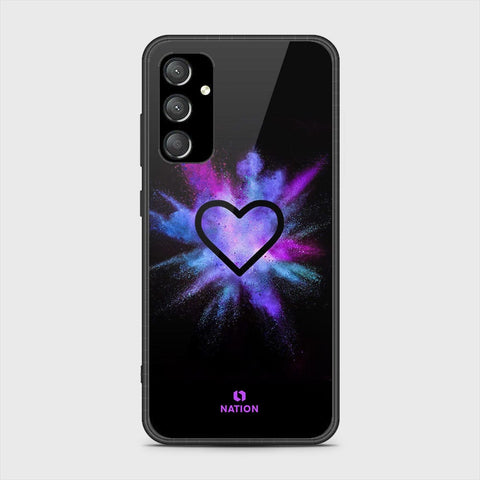 Samsung Galaxy A55 Cover- Onation Heart Series - HQ Ultra Shine Premium Infinity Glass Soft Silicon Borders Case