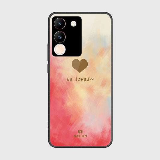 Vivo Y200 Cover- Onation Heart Series - HQ Ultra Shine Premium Infinity Glass Soft Silicon Borders Case