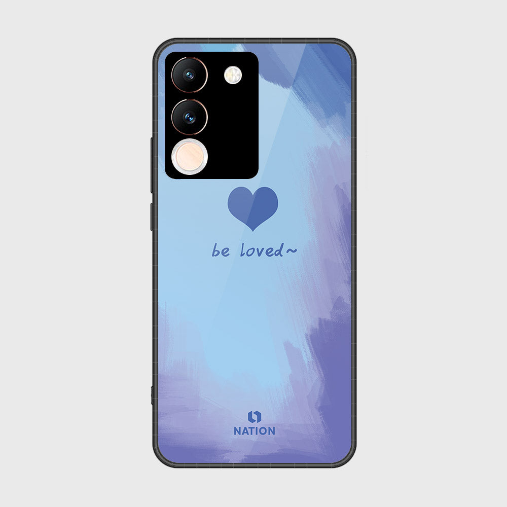 Vivo Y200 Cover- Onation Heart Series - HQ Ultra Shine Premium Infinity Glass Soft Silicon Borders Case