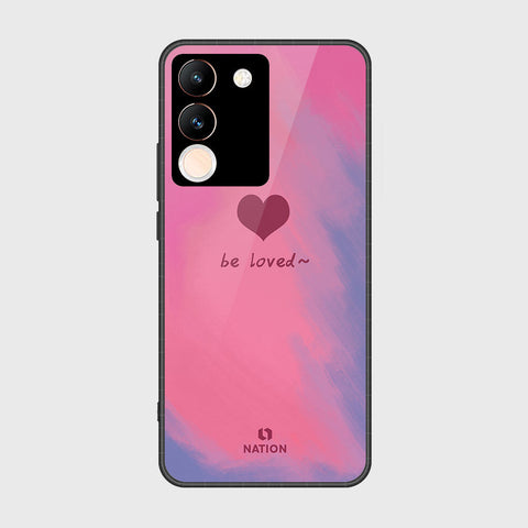 Vivo Y200 Cover- Onation Heart Series - HQ Ultra Shine Premium Infinity Glass Soft Silicon Borders Case