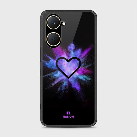 Vivo Y18 Cover- Onation Heart Series - HQ Ultra Shine Premium Infinity Glass Soft Silicon Borders Case