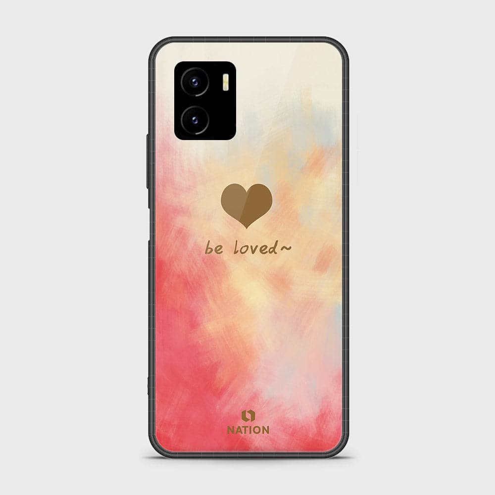 Vivo Y15s Cover - Onation Heart Series - HQ Ultra Shine Premium Infinity Glass Soft Silicon Borders Case (Fast Delivery)