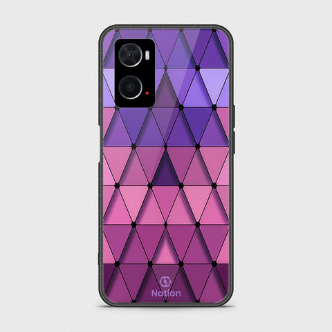 Oppo A96 4G Cover- Onation Pyramid Series - HQ Ultra Shine Premium Infinity Glass Soft Silicon Borders Case