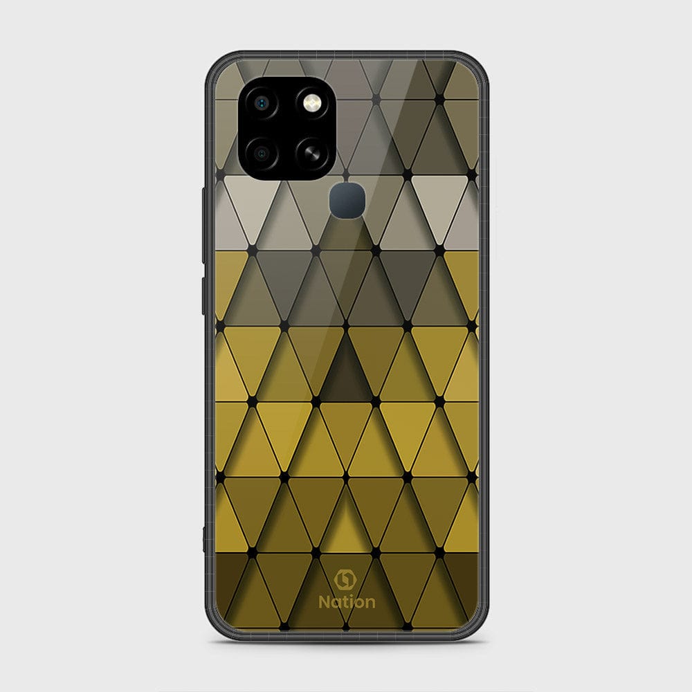 Infinix Smart 6 HD Cover- Onation Pyramid Series - HQ Ultra Shine Premium Infinity Glass Soft Silicon Borders Case